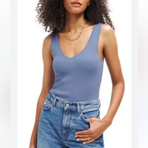 Reformation ran cotton sweater tank